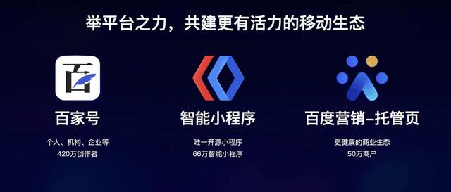 百度：百度智能小程序是業(yè)內(nèi)唯一真正開源平臺