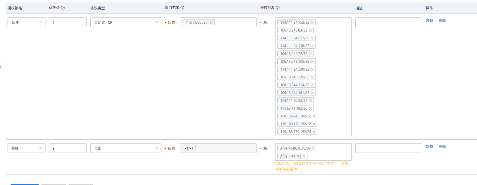 設(shè)置阿里云安全組只允許高防CDN IP進(jìn)入插圖4